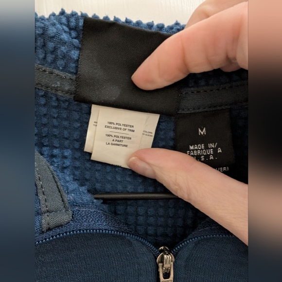 Patagonia Men's R1 Blue Pullover - Picture 4 of 9